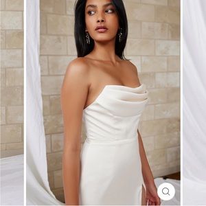 JAUS Juliana Dress in Oyster White